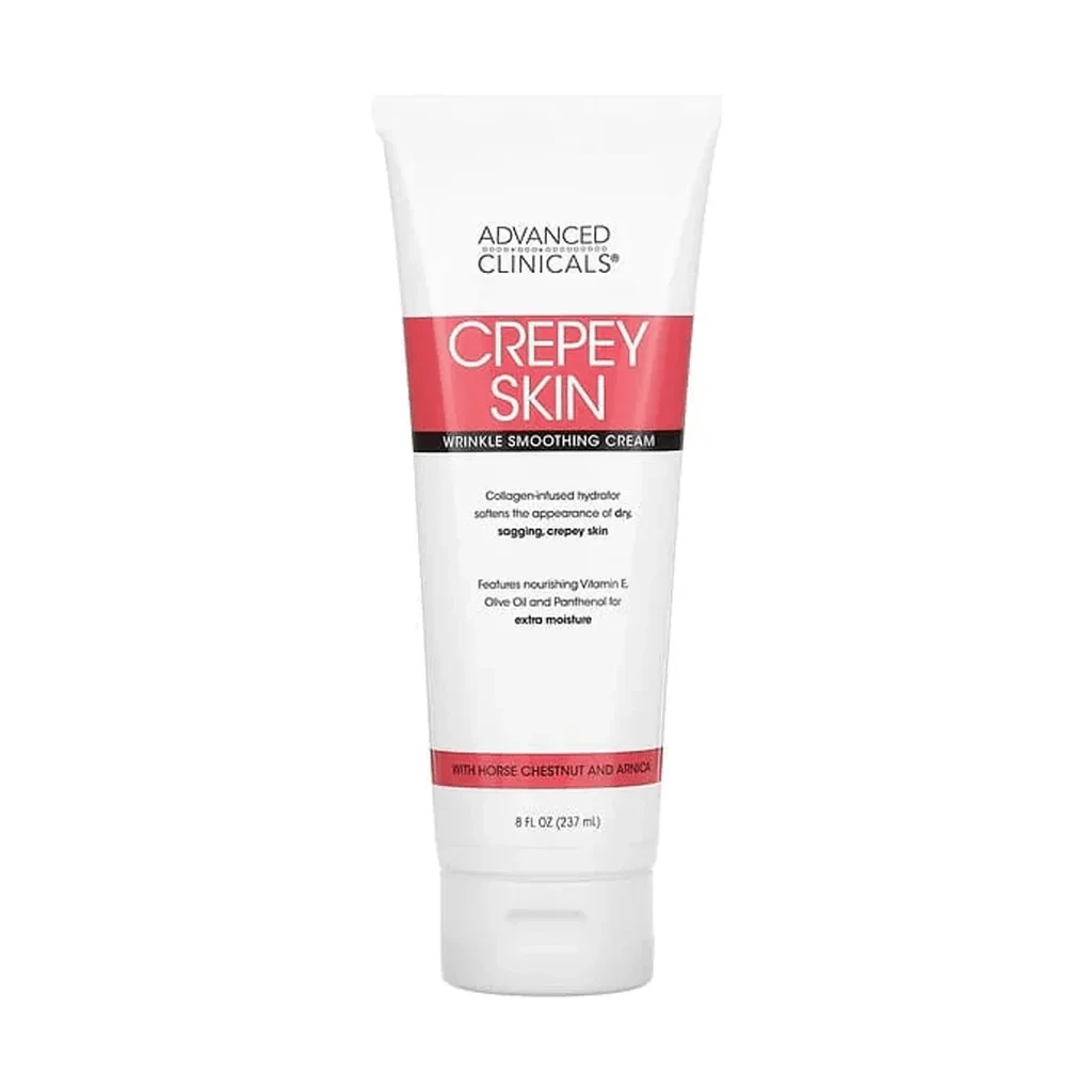 Advanced Clinicals Crepey Skin Wrinkle Smoothing Cream- 237ml