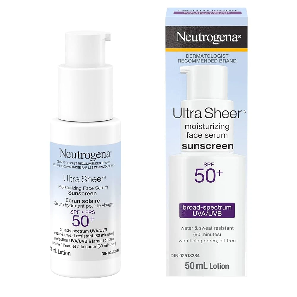 Neutrogena Ultra Sheer Moisturizing Face Serum Sunscreen SPF 60