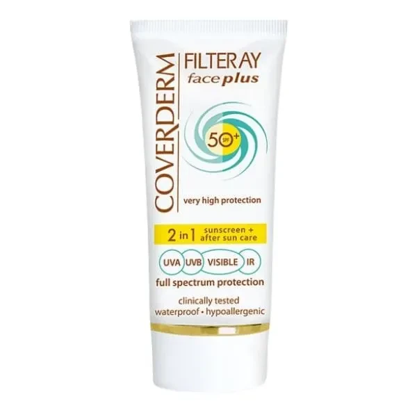 Coverderm Filteray Face Plus 2-in-1 Sunscreen & After Sun Care SPF 50+ - 50ml