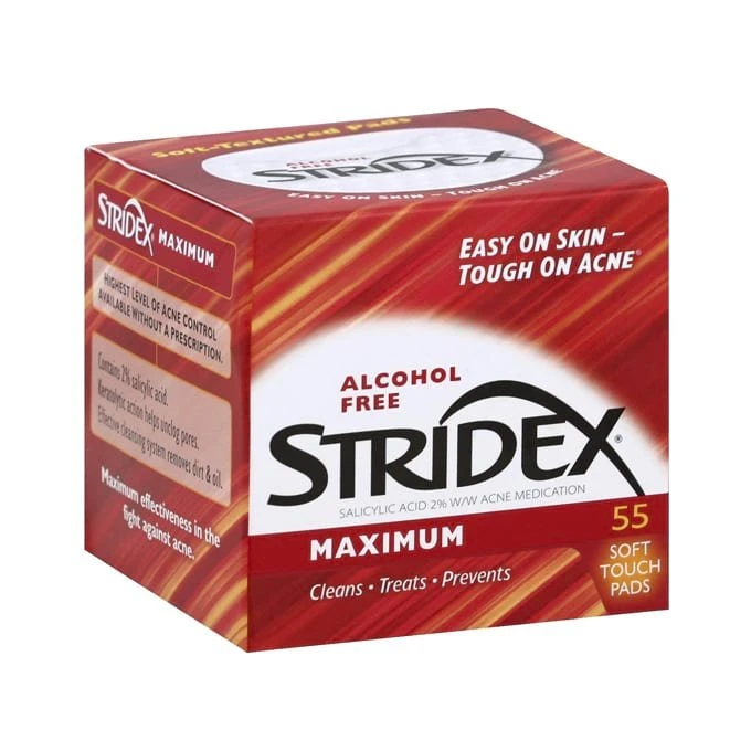 Stridex Medicated Acne Pads, Maximum Strength
