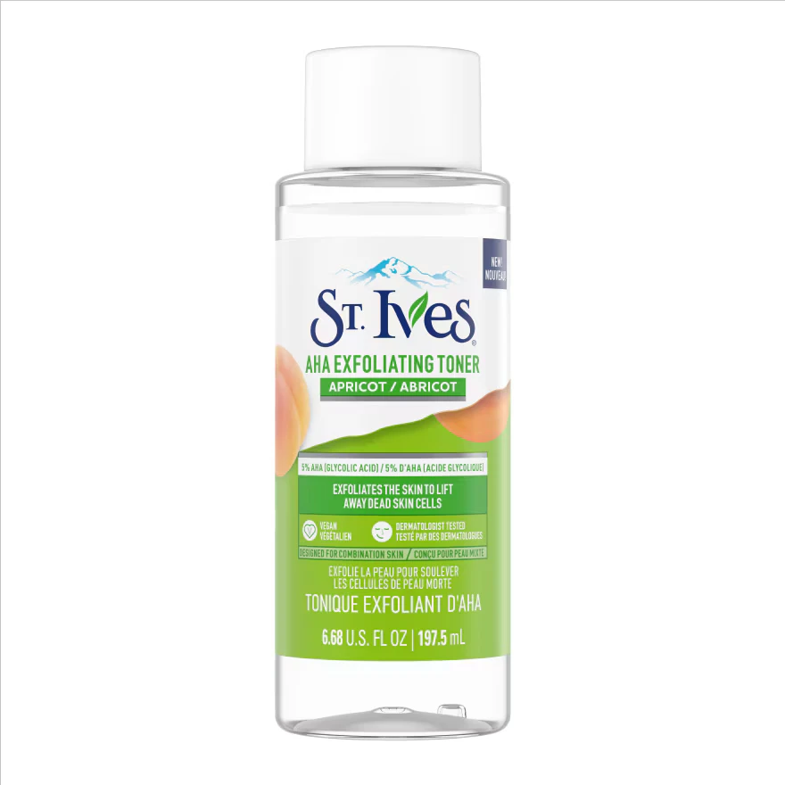 St. Ives Apricot AHA Exfoliating Vegan Facial Toner - 197.5ml
