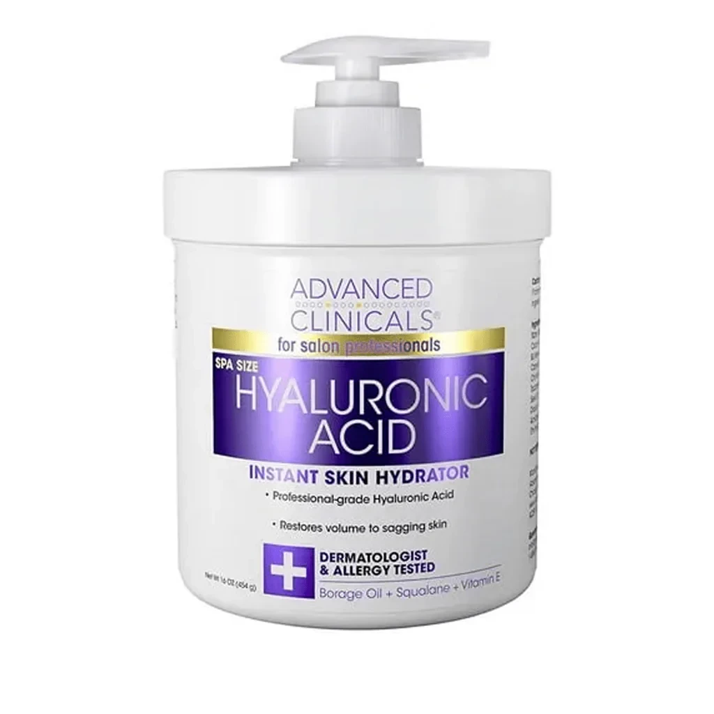 Advanced Clinicals Hyaluronic Acid Instant Skin Hydrator - 454g