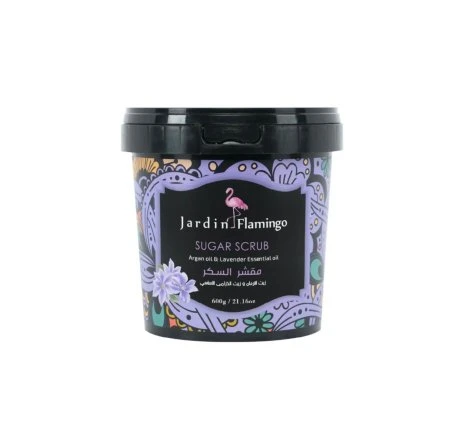 Jarden Flamingo Sugar Scrub with Argan Oil & Lavender Essential Oil - 600g