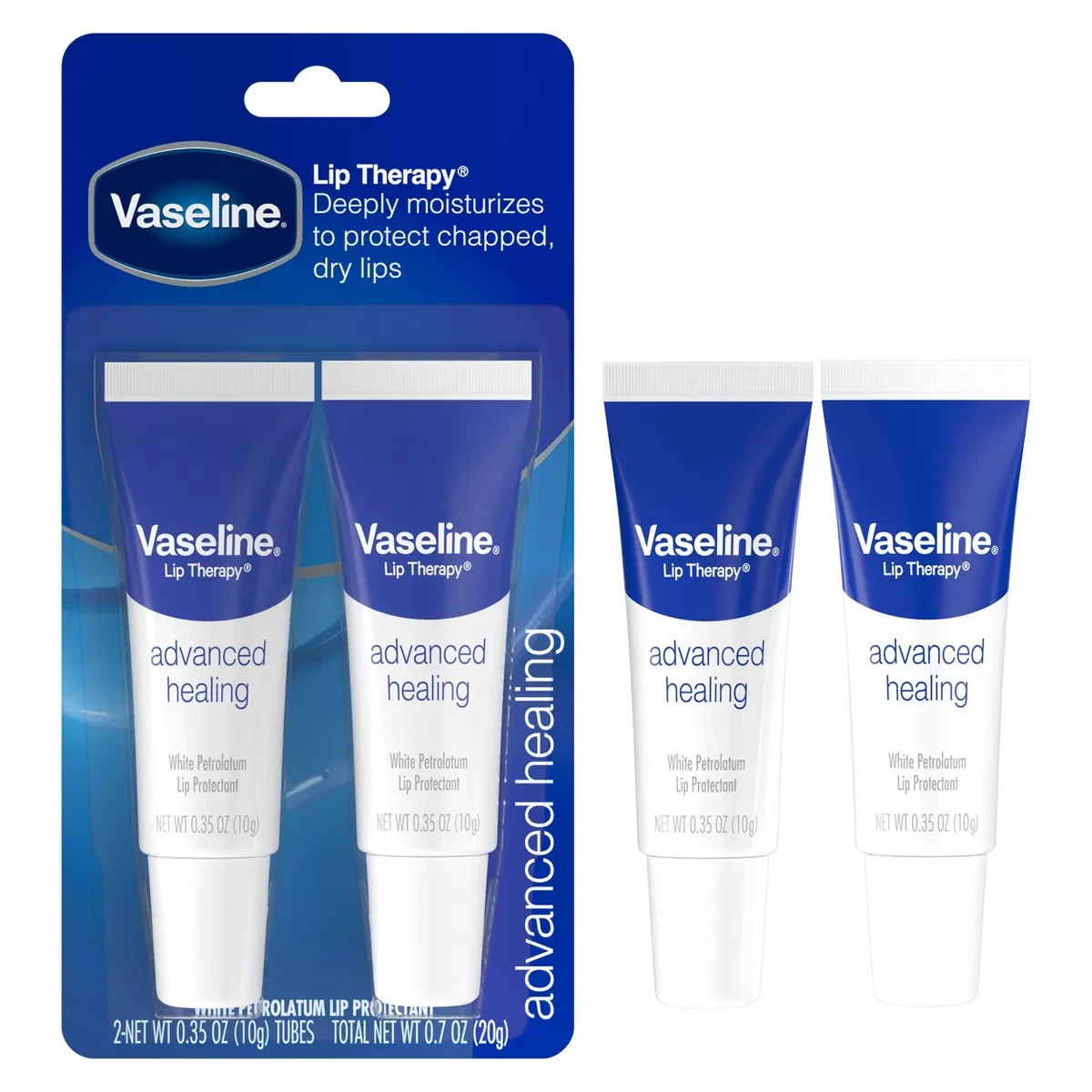 Vaseline Lip Therapy Advanced Healing Stick - 2psc