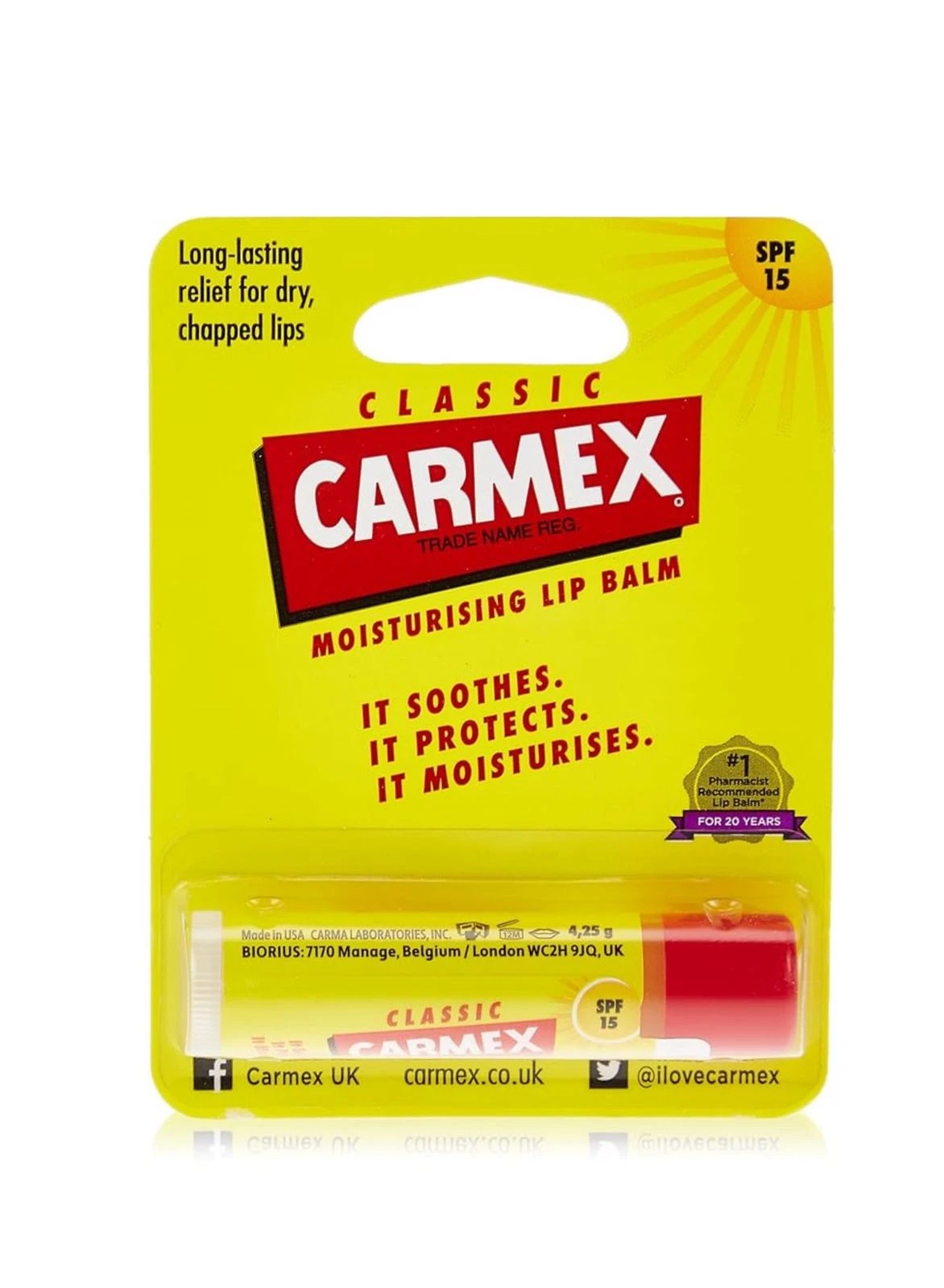 Carmex Daily Care Moisturizing Lip Balm SPF 15