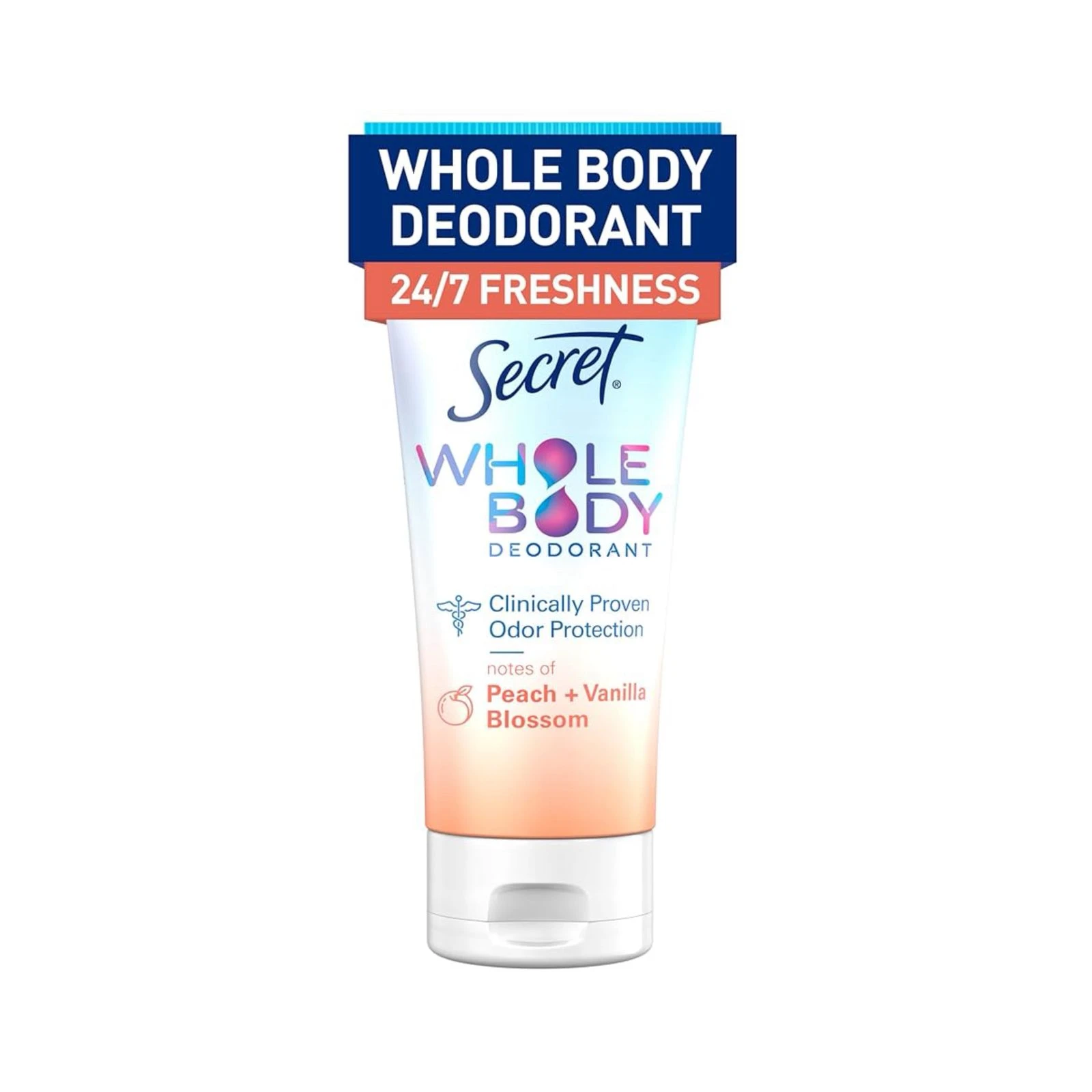 Secret Whole Body Deodorant – Peach + Vanilla Blossom - 85g