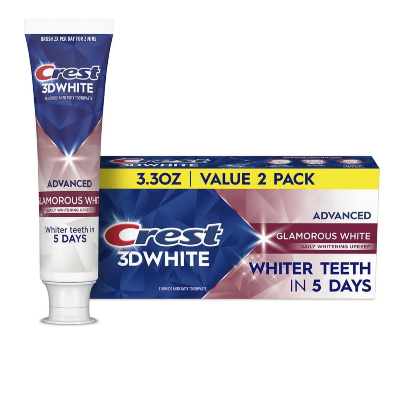 Crest 3D White Glamorous White Advanced Daily Whitening Toothpaste