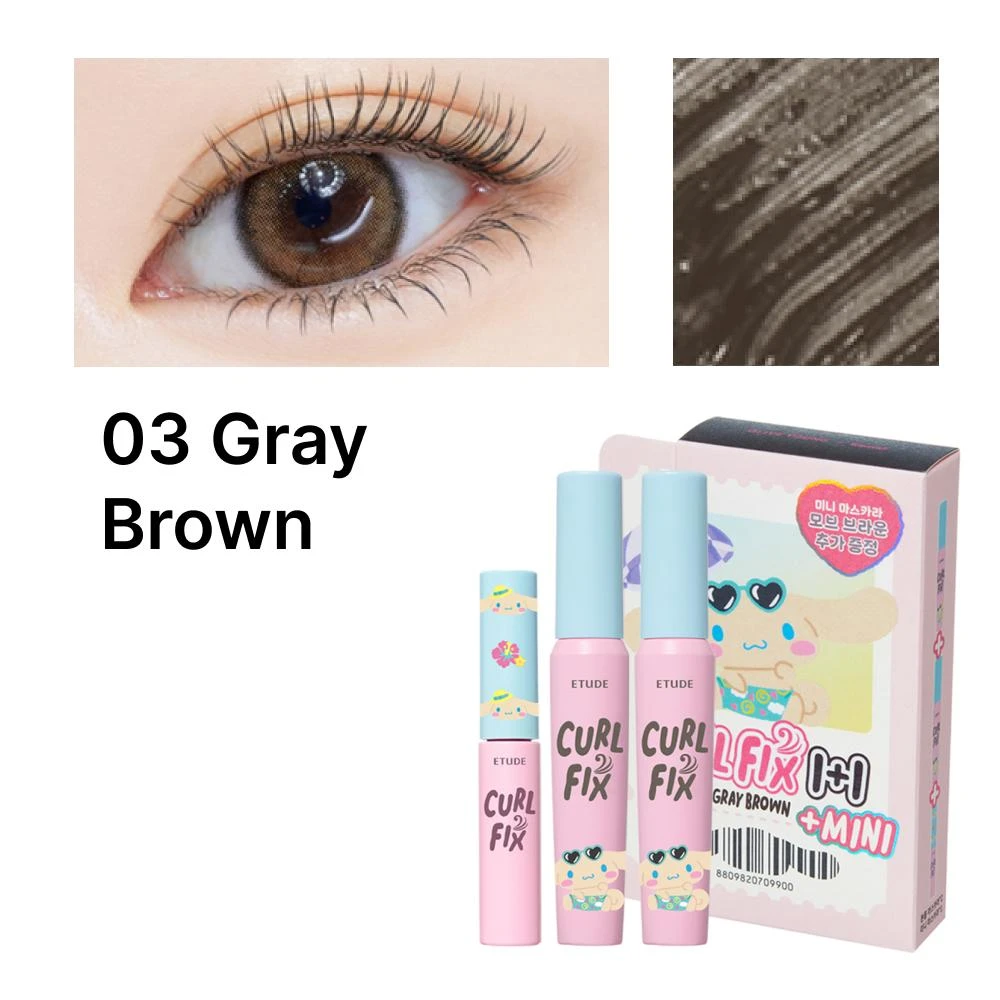 Etude House Curl Fix Mascara 02 Brown (with Mini Mascara)