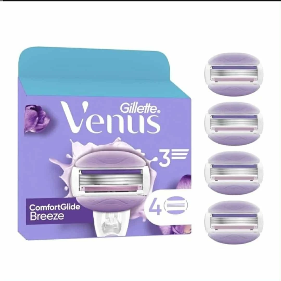 Gillette Venus Smooth Sensitive Blades – 4 Replacement Blades