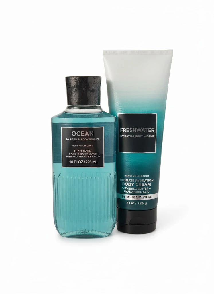 Bath & Body Works Men’s Ocean & Freshwater Hydration Body Care Set