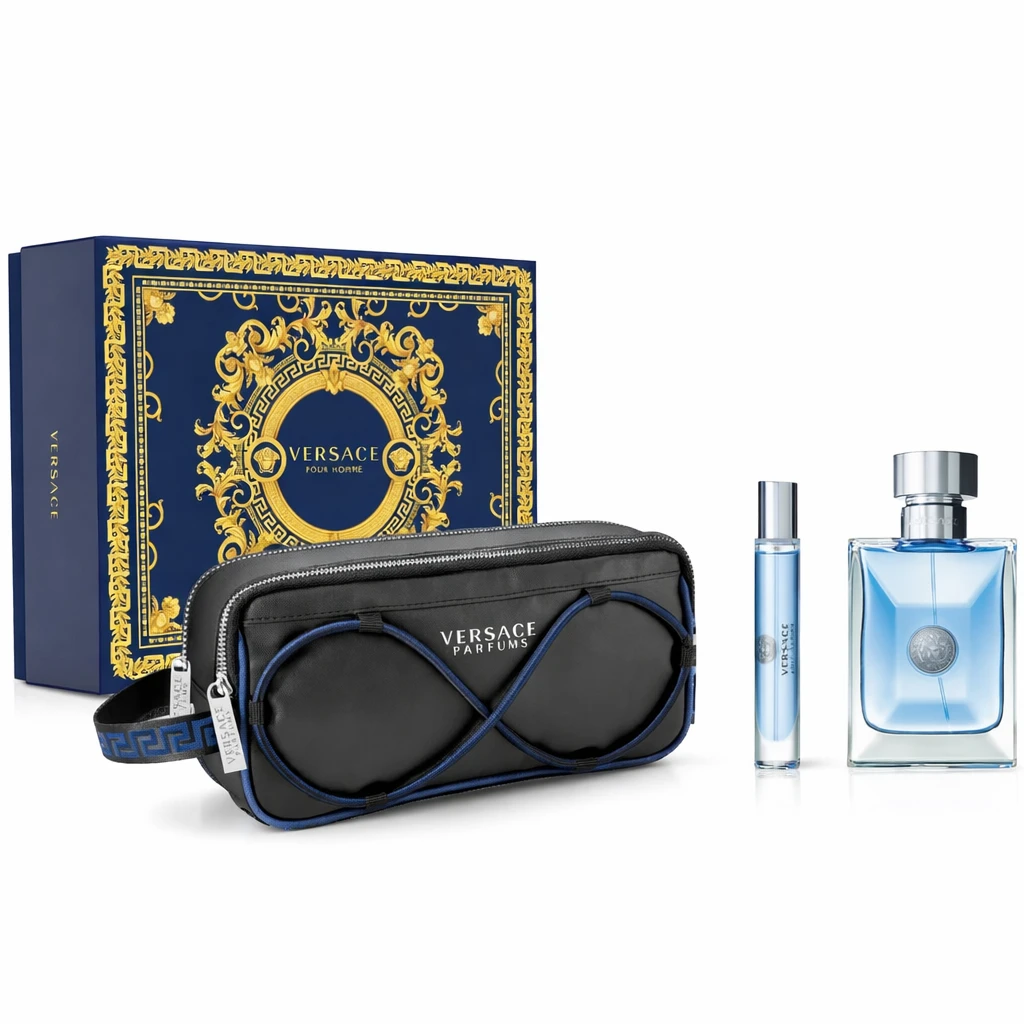 Versace Pour Homme Eau de Toilette 3Piece Gift Set for Men